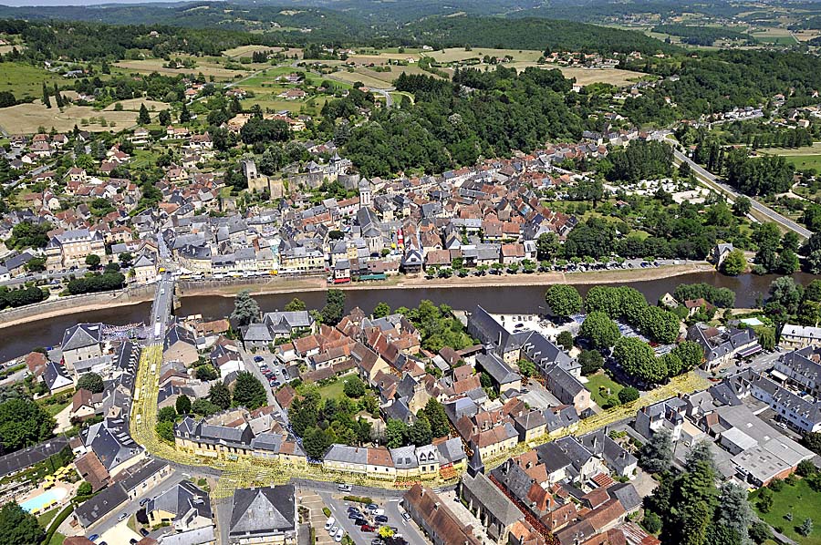 24montignac-23-0610 - Photo aérienne Montignac (23) - Dordogne : PAF