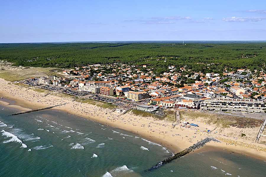 33lacanau-ocean-17-0708 - Photo aérienne Lacanau-ocean (17) - Gironde : PAF