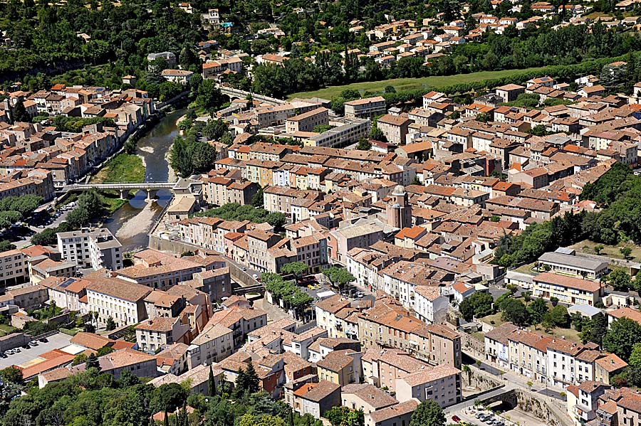34bedarieux-6-0612 - Photo aérienne Bedarieux (6) - Hérault : PAF