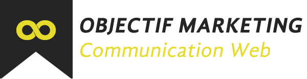 Logo d'Objectif Marketing, communication web