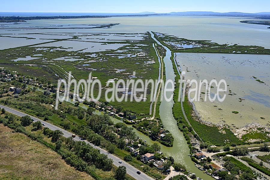 Photo aérienne de Canal Rhone a Sete (30) — Gard