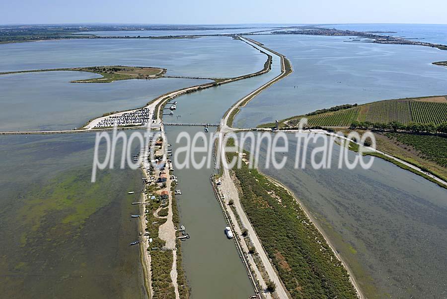 Canal Rhone a Sete vu du ciel : fleuves — Hérault