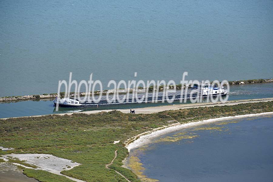 Vue aérienne de Canal Rhone a Sete, Hérault — fleuves