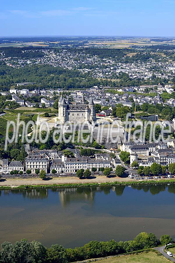 Photo aérienne de Saumur (49) — Maine-et-Loire (2000)
