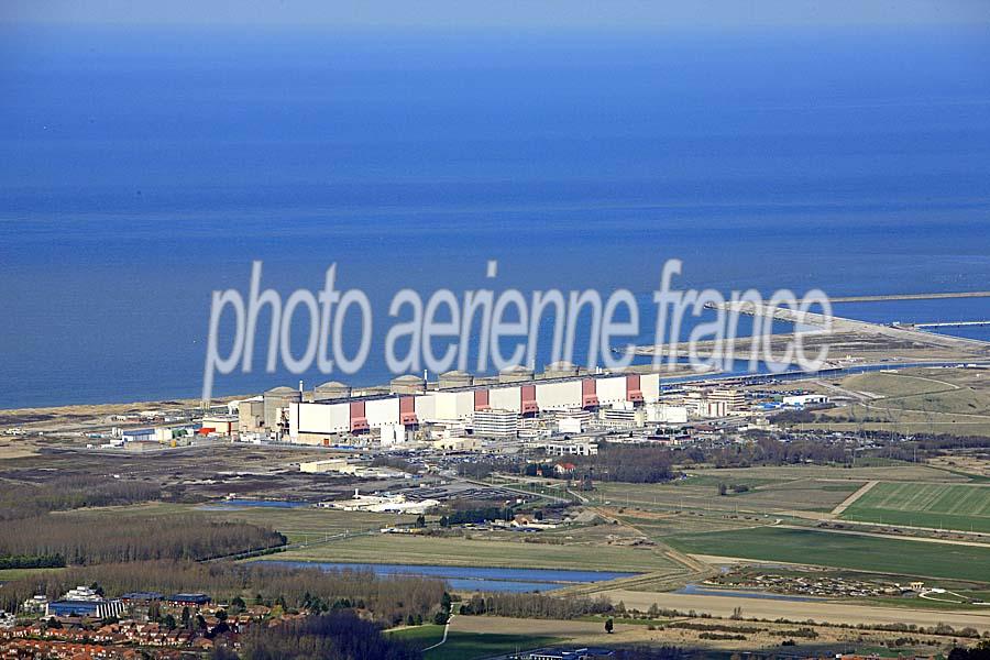 Vue aérienne de Gravelines Centrale Nucleaire, Nord
