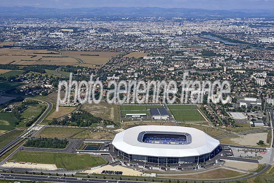 Grand Stade de Lyon vu du ciel — photo aérienne du Rhône (vue 2)