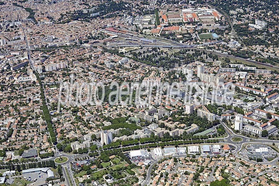 Nîmes vu du ciel — photo aérienne du Gard (vue 39)