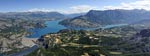 photo aérienne serre-poncon-lac