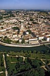 17saintes-5-e95 - Photo aérienne Saintes (5) - Charente-Maritime : PAF