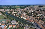 17saujon-2-e03 - Photo aérienne Saujon (2) - Charente-Maritime : PAF