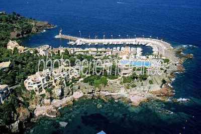 Vue aérienne de La Galere, Alpes-Maritimes
