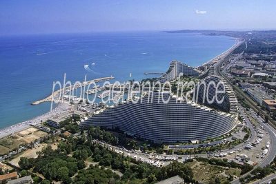 Villeneuve-Loubet vu du ciel — photo aérienne des Alpes-Maritimes