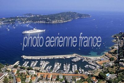 Villefranche-sur-Mer vu du ciel — photo aérienne des…