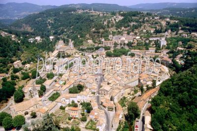 Photo aérienne de Largentière (07) — Ardèche