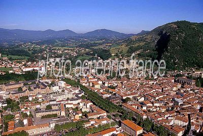 Photo aérienne de Foix (09) — Ariège