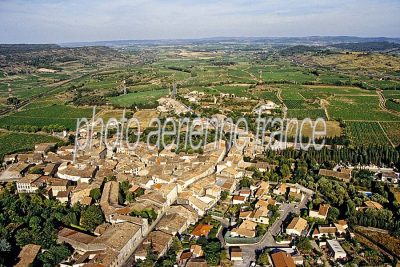 Bonzens vu du ciel — photo aérienne de l'Aude