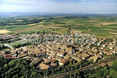 Vue aérienne de Capendu, Aude