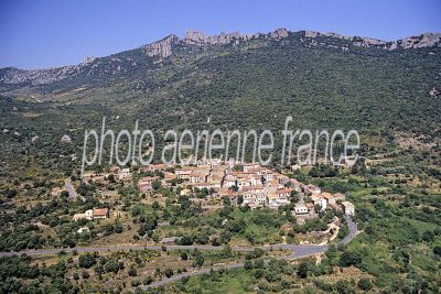 Vue aérienne de Duilhac, Aude
