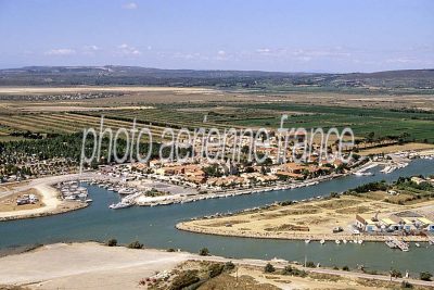Grau de Vendres vu du ciel — photo aérienne de l'Aude