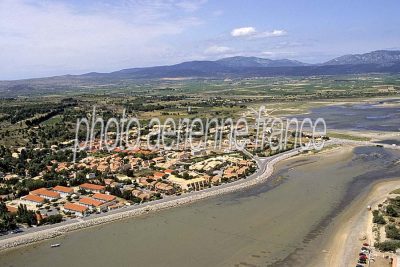 Vue aérienne de Leucate, Aude