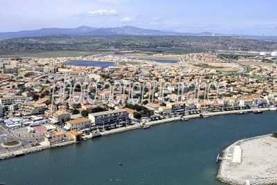 Vue aérienne de Port-la-Nouvelle, Aude