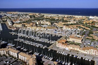 Port Leucate vu du ciel — photo aérienne de l'Aude (n°4)