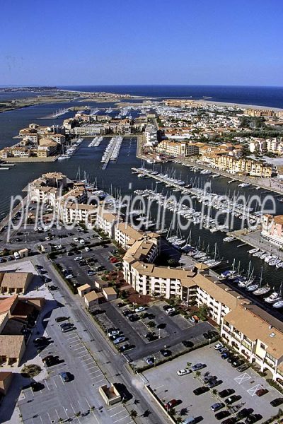 Vue aérienne de Port Leucate, Aude (n°5)