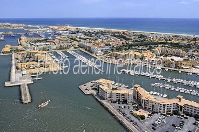 Port Leucate vu du ciel — photo aérienne de l'Aude (n°6)