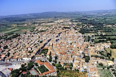 Sigean vu du ciel — photo aérienne de l'Aude