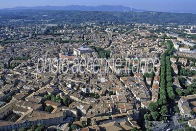 Vue aérienne d'Aix-en-Provence, Bouches-du-Rhône
