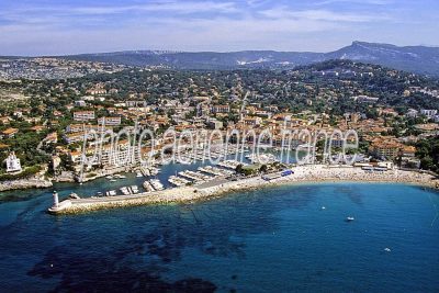 Vue aérienne de Cassis, Bouches-du-Rhône