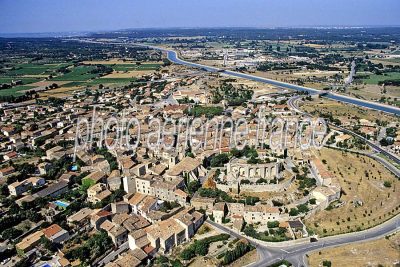Vue aérienne de Lançon-Provence, Bouches-du-Rhône
