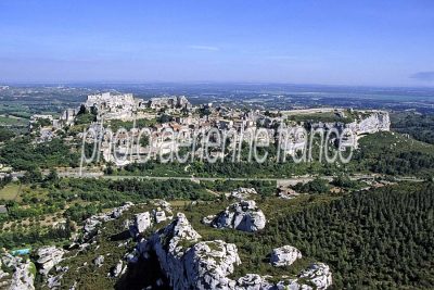 Photo aérienne de Les Baux de Provence (13) — Bouches-du-Rhône