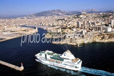 Vue aérienne de Marseille, Bouches-du-Rhône