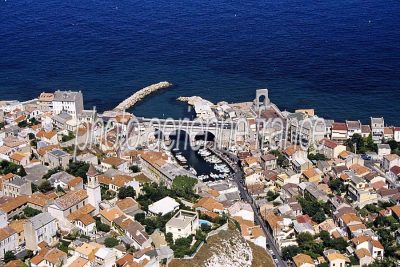 Marseille vu du ciel : Marseille: les Auffes — Bouches-du-Rhône