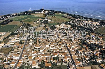 Vue aérienne de Saint-Clément-des-Baleines, Charente-Maritime