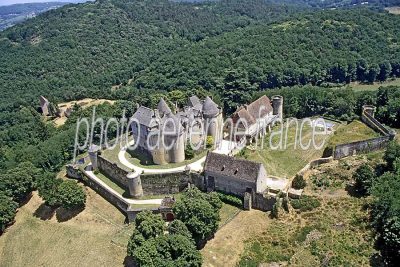 Fenelon vu du ciel — photo aérienne de la Dordogne