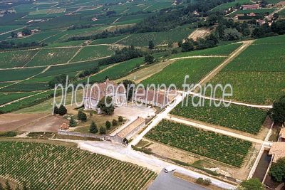 Vue aérienne de Monbazillac, Dordogne