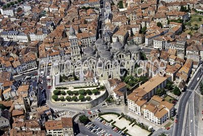 Périgueux vu du ciel — photo aérienne de la Dordogne