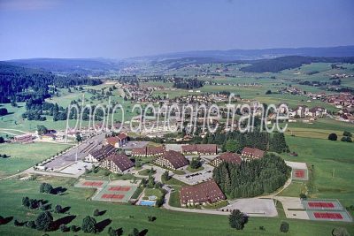Vue aérienne de Métabief, Doubs