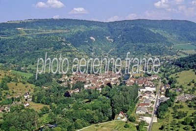 Vue aérienne de Vuillafans, Doubs