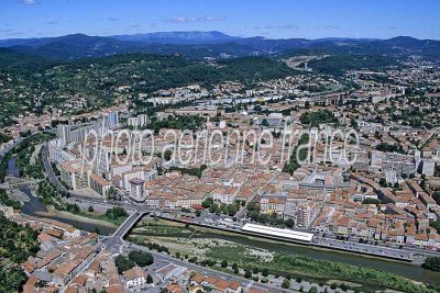 Photo aérienne d'Alès (30) — Gard