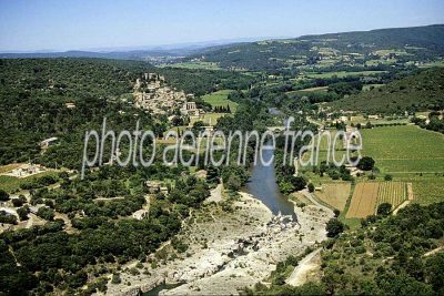 Vue aérienne de La Roque sur Ceze, Gard