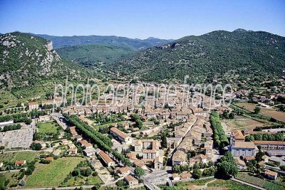 Photo aérienne de Saint-Hippolyte-du-Fort (30) — Gard