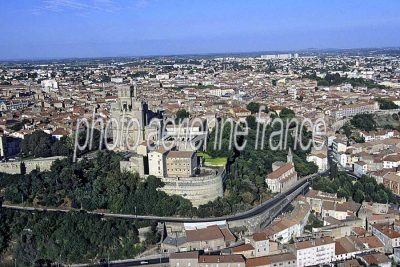 Photo aérienne de Béziers (34) — cathedrale