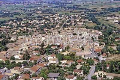 Vue aérienne de Fabrègues, Hérault
