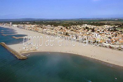 Valras-Plage vu du ciel — photo aérienne de l'Hérault