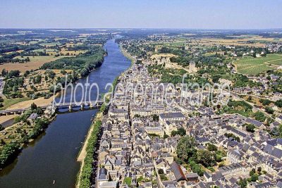 Photo aérienne de Chinon (37) — Indre-et-Loire