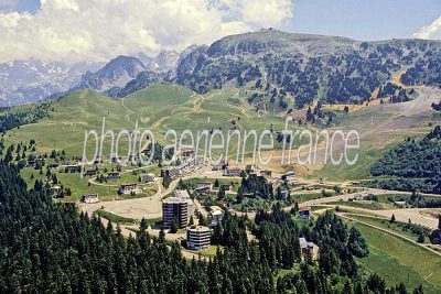 Vue aérienne de Chamrousse, Isère
