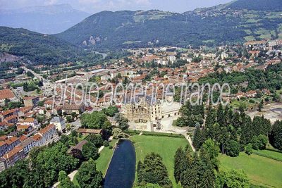 Vue aérienne de Vizille, Isère